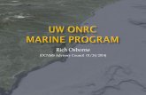 UW ONRC Marine Program - Microsoft...WDNR, WDOE, Coastal Marine Resources Committees, UW PoE, UW Oceanography, UW Sch. Env. & Marine Affairs. GOAL: Provide quick and inexpensive access