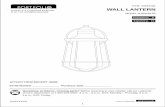 WALL LANTERN - pdf.lowes.compdf.lowes.com/installationguides/611728243619_install.pdf1 Questions, problems, missing parts? Before returning to your retailer, call our customer service
