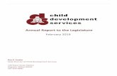 Annual Report to the Legislature - Maine · 2019-02-14 · Augusta, Maine 04333 207-624-6660 . Child Development Services Annual Report to the Legislature Page | 2 ... SPDG Reimbursement