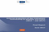 External Evaluation of the Instrument contributing to …...i Development and Cooperation EuropeAid Service for Foreign Policy Instruments External Evaluation of the Instrument contributing