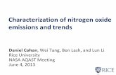 Characterization of nitrogen oxide emissions and trendsacmg.seas.harvard.edu/presentations/aqast/jun2013... · Discrete Kalman Filter inversion of NO x emissions based on OMI NO 2