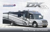 2014 Dynamax Dx3 Brochure - Download RV brochures€¦ · maximize comfort and value. DX3's aerodynamic radius sidewalls and roof over an a uminum frame enhance drivability, while