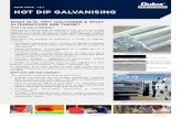 TECH NOTE 1.2.1 HOT DIP GALVANISING€¦ · TECH NOTE 1.2.1 HOT DIP GALVANISING . Dulux Protective Coatings Tech Notes October 2014 Page 1 of 2 . WHAT IS IT, WHY GALVANISE & WHAT
