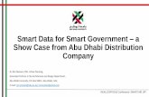 Smart Data for Smart Government a Show Case from Abu Dhabi ... · Show Case from Abu Dhabi Distribution Company Dr. Rim Meziani, PhD. Urban Planning, Associate Profrssor in the Architecture