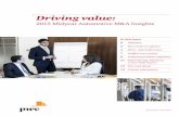 Driving value - PwC · Driving value 4 2015 Midyear Automotive M&A Insights Global automotive – strong midyear results Automotive M&A deal volume for the first half of 2015 was