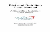 Diet and Nutrition Care Manual...Sample Diet and Nutrition Care Manual Forward iii ©2019 Becky Dorner & Associates, Inc. Acknowledgements Author/Editor: Becky Dorner, RDN, LD, FAND