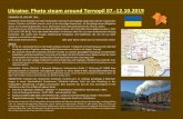 Ukraine: Photo steam around Ternopil 07.-12.10 · Ukraine: Photo steam around Ternopil 07.-12.10.2019 Unser Charterzug wird aus 8-10 älteren Güterwagen b KOMMEN SIE UNS MIT UNS…