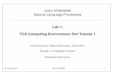 Lab 1: FCS Computing Environment, Perl Tutorial 1vlado/csci6509/files/nlp-lab01-slides.pdf · CSCI 4152/6509 Natural Language Processing Lab 1: FCS Computing Environment, Perl Tutorial