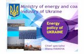 Chief specialist - IEEJ · natural gas market", "On the National Commission for state regulation in the energy and utilities" Process of restructuring "Naftogaz Ukraine" on the subject