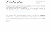2015 Nominating Committee Election August/ACCSC...2015 Nominating Committee Election Pursuant to the Commission’s Bylaws, ACCSC will be conducting an electronic election on or around