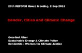 Gender, Cities and Climate Change - Freie Universität · 2015-10-01 · Some provisions on gender balance and on gender -sensitive policies, i.a. in the GCF … in urban climate