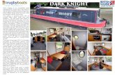 Dark Knight - rugbyboats.co.uk · Dark Knight is an incredibly well equipped 30’ cruiser stern narrowboat which feels far larger due to the clever use of space. She was built in