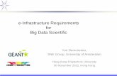 e-Infrastructure Requirements for Big Data Scientific · Horizon2020 Consultation Meeting (Rome 11-12 April 2012) • Vice-President of the European Commission Mme Neelie Kroes –