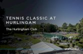 TENNIS CLASSIC AT HURLINGAM - Sportsworld · An exclusive evening of twilight tennis to celebrate the opening night of the Tennis Classic at Hurlingham –perfect for after work entertaining