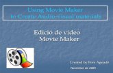 Edició de vídeo Movie Maker PromocionEditorialS3-FASE3... · Apareixerà requadrat amb unes fletxes a l’inici i el final del clip. Amb el ratolí podem agafar una d’aquestes
