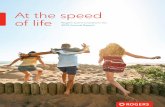 At the speed of life · Rogers brand from 2015 decrease in Wireless postpaid churn to a churn rate of 1.23% in 2016 5% 4bps Wireless service revenue growth compared to 2% in 2015