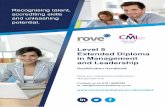 CMI Level 5 Extended Diploma in Management and€¦ · CMI Level 5 Extended Diploma in Management and Leadership This industry-standard qualification from the Chartered Management