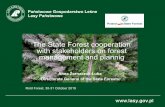 The State Forest cooperation with stakeholders ... - INFORMAR · and organize forest education qa forum for cooperation between the foresters and the society - each PFC has its own