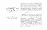 Citizens’, Scientists’, and Policy Advisors’ Beliefs about ...jnd260/pub... · Global Warming By TOBy BOLSeN, JAMeS N. DruCkMAN, and FAy LOMAx COOk 558393ANN The Annals of the