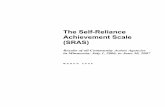 The Self-Reliance Achievement Scale (SRAS) · The Self-Reliance Achievement Scale (SRAS) is a tool used to measure the progress of low-income people toward self-reliance and stability.