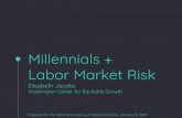 Millennials + Labor Market Risk - National Academy of Social … · 2019-02-08 · labor market during times of recession suggest Millennials may be especially vulnerable. Hiring
