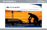 Portable Compressors · 2016-07-07 · air cooled petrol engine Progressive volume flow regulation engine speed and air intake regulation are automatically adapted to compressed air