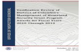 OIG-18-02 - Verification Review of District of Columbia's ...grant program management, performance, and oversight. Implementing a SharePoint Comprehensive Grants Management System