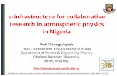 e-infrastructure for collaborative research in atmospheric ... · Source: GCOS (Nov., 2015) Enabling and improving research output: e-infrastructure and services for African research
