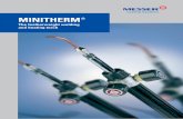 The featherweight welding and heating torch · 3 Contents MINITHERM® torch range Pages 4-5 MINITHERM® handles Page 6 MINITHERM® welding, brazing and heating inserts type HA Page