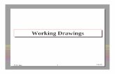Working DrawingsWorking Drawings · Working DrawingsWorking Drawings zDetailed part or assembly drawing ... • Architectural zSI ... zDimension lines should be outside the part outline