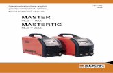 MasterMLS1600 MastertigMLS2000 0530 · MASTERTIG MLS™ power sources are intended to specialized TIG welding machines with HF arc ignition and versatile panel functions depending