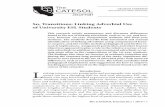 So, Transitions: Linking Adverbial Use of University ESL ... · linking adverbials typically used in academic writing. From a research perspective, one might conclude that the FY