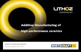 Additive Manufacturing of high-performance ceramics€¦ · Lithoz is the system provider for additive manufacturing of high-performance and biocompatible ceramics Focusing on high-performance
