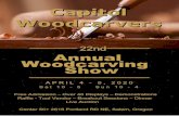 Capitol Woodcarvers · Annual Woodcarving Show A P R I L 4 - 5 , 2 0 2 0 S a t 1 0 - 5 S u n 1 0 - 4 Free Admission – Over 40 Displays – Demonstrations