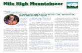 Mile High Mountaineer - - CMCDenver.org · and cash flow improved. Interviewer: Katie, CMC has had a full-time staff member devoted to Marketing for the last two years. What has been