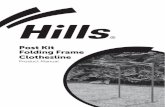Post Kit Folding Frame Clothesline - Hills Home€¦ · Hills Folding Frame Clothesline Post Kit. It is important that you read this Product Manual thoroughly before installation