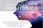 THE ABUNDANCE MINDSET · more you will be aware of your mindset, the easier it will be to shift toward an abundance mindset. In the next chapter, you will learn about the benefits