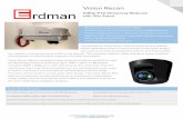 V is ion Re con - Erdman Video Systems · 2019-06-12 · V is ion Re con 1080p PTZ Streaming Webcam with 20x Zoom Stream your location in amazing 1080p Ready to plug into any broadband