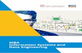 MBA Information Systems and Data Engineering · 2020-04-29 · MBA program in Information Systems and Data Engineering is designed to convert students with an interest in analytics