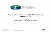 Special Council Meeting Agenda...2020/06/22  · Agenda - Special Council Meeting 22 June 2020 Dear Elected Member Page 4 of 24 A Special Council Meeting of the Shire of Serpentine