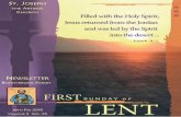 First Sunday in Lent - Parishes Online · First Sunday in Lent Why do we always go to the desert? We see this ex-ample in Scripture me and me again. The Israelites wandered in the