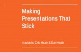 Making Presentations That Stickpamstephens890.weebly.com/uploads/4/6/5/6/46564701/... · Making Presentations That Stick A guide by Chip Heath & Dan Heath. Selling your idea ... even