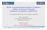 IEEE Communications Society (ComSoc) Ad Hoc & Sensor ...ahsn.committees.comsoc.org/files/2016/11/ICC-2014... · November 1, 2016IEEE ComSoc Ah Hoc and Sensor Networks Technical Committee