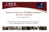 Summer School on Multidimensional Poverty Analysis25% LS Pearson 0.992 Spearman 0.979 Kendall (Taub) 0.893 Pearson 0.995 0.984 Spearman 0.987 0.954 Kendall (Taub) 0.918 0.829 Pearson