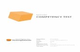 Report Competency test - TestingTalents · Report Competency test Page 8 of 22. Creating Coming up with new ideas, approaches, or solutions. Sample questions include: Often comes