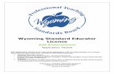 Wyoming Standard Educator Licensewyomingptsb.com/wp-content/uploads/applications/Add...2020/03/16  · Cheyenne, WY 82002 - 2 - FORM_GREEN_ENDORSEMENT Updated 03/16/2020 Application