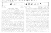 Russian Bluesrussianblues.ca/Cat Gossip/1927-06-29 Cat Gossip.pdfWe want News about YOUR Cats ! CAT GOSSIP. June 29th, 1927 CAT GOSSIP VOL. 2 No. 30 Phone : Battersea 4358 JUNE 29th