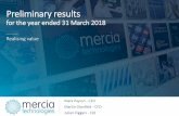 for the year ended 31 March 2018 · Important notice This document has been prepared by and is the sole responsibility of Mercia Technologies (the ^Company _),comprises these presentation