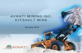AVANTI MINING INC. KITSAULT MINE · financial outlook reflects the Corporation’s current beliefs and are based on information currently available to the Corporation and on assumptions