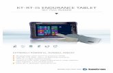 KT-RT-I5 ENDURANCE TABLET · WATER DUST FROST HEAT SHOCK DROP KT-RT-I5 ENDURANCE TABLET 10.1“ FULL RUGGED EXTREMELY POWERFUL, DURABLE, ROBUST 5th generation Intel® Core™ i5 processor